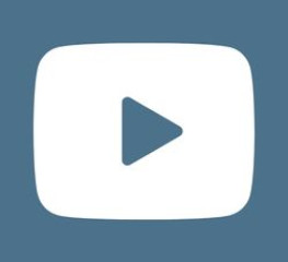 Youtube logo in white