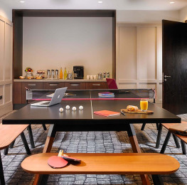 Ayrshire Suite with Ping Pong table in the Red Cow Moran Hotel