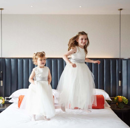 Flowergirls - Wedding at the Red Cow Moran Hotel